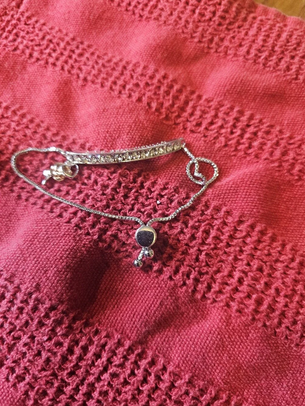 Silver Bracelet With Charns